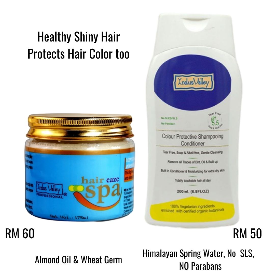 Color Protective Shampooing Conditioner & Hair Eaze Spa Mask Set - SehatHair